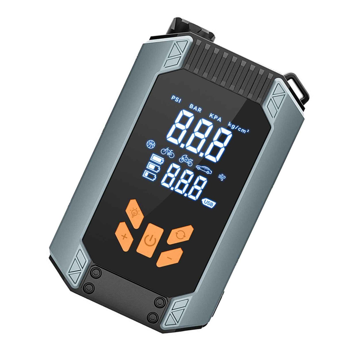 Cordless Tire Inflator 150PSI Auto Shutoff 6000mAh Electric Portable Car Tire Pump With Pressure Gauge LED Light For Motorcycle Bike Inflatable Ball