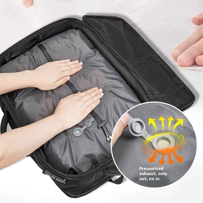 Multi-functional Large Capacity Vacuum Compression Men's Backpack Oxford Cloth Waterproof