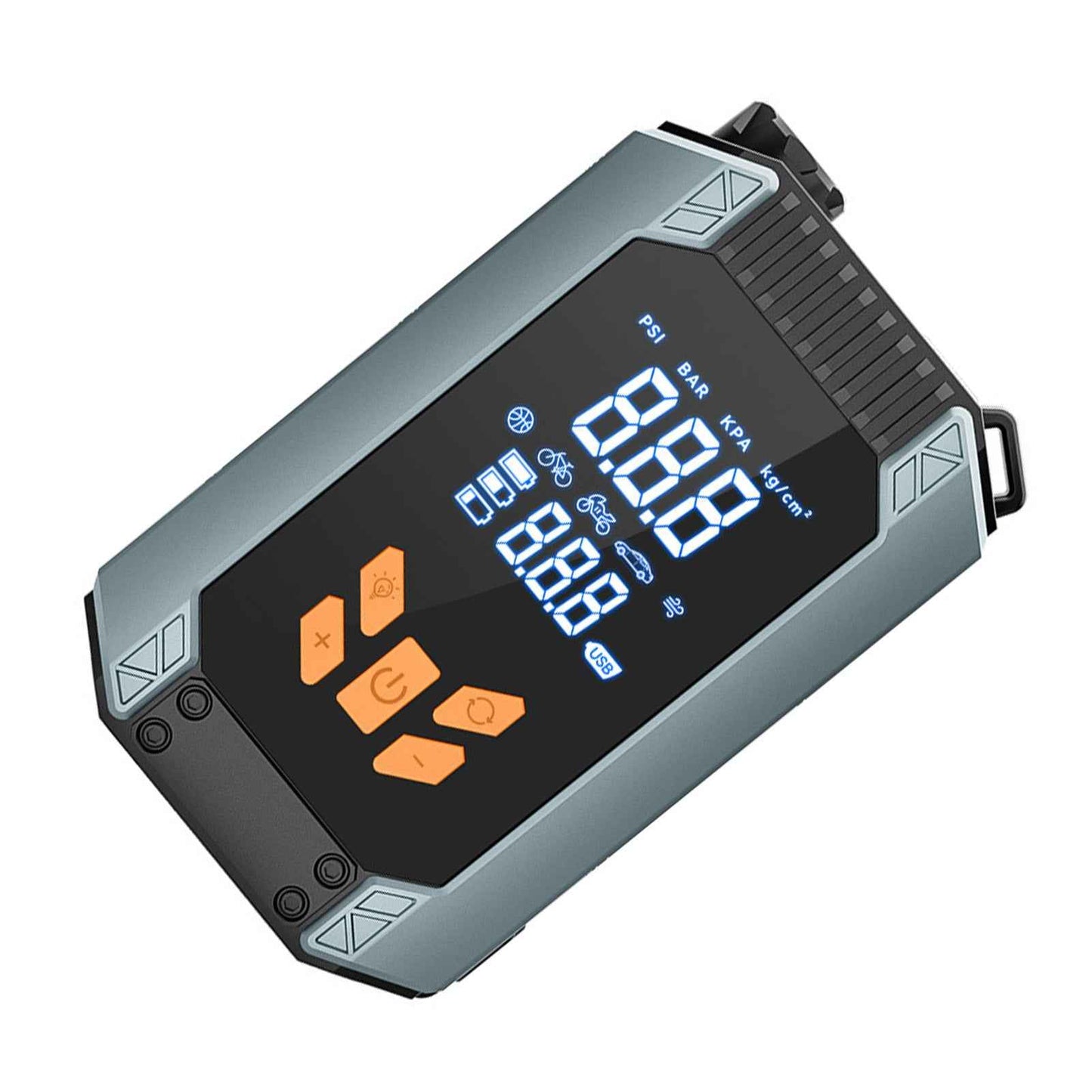 Cordless Tire Inflator 150PSI Auto Shutoff 6000mAh Electric Portable Car Tire Pump With Pressure Gauge LED Light For Motorcycle Bike Inflatable Ball